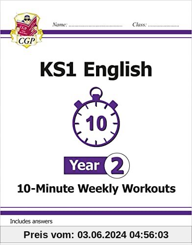 KS1 Year 2 English 10-Minute Weekly Workouts (CGP Year 2 English)